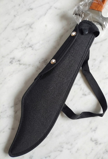 Machete Táctico "Dragon Spine" con Empuñadura de Madera Premium