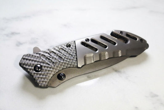 Navaja Táctica "Carbon Elite" con Corta-cinturones