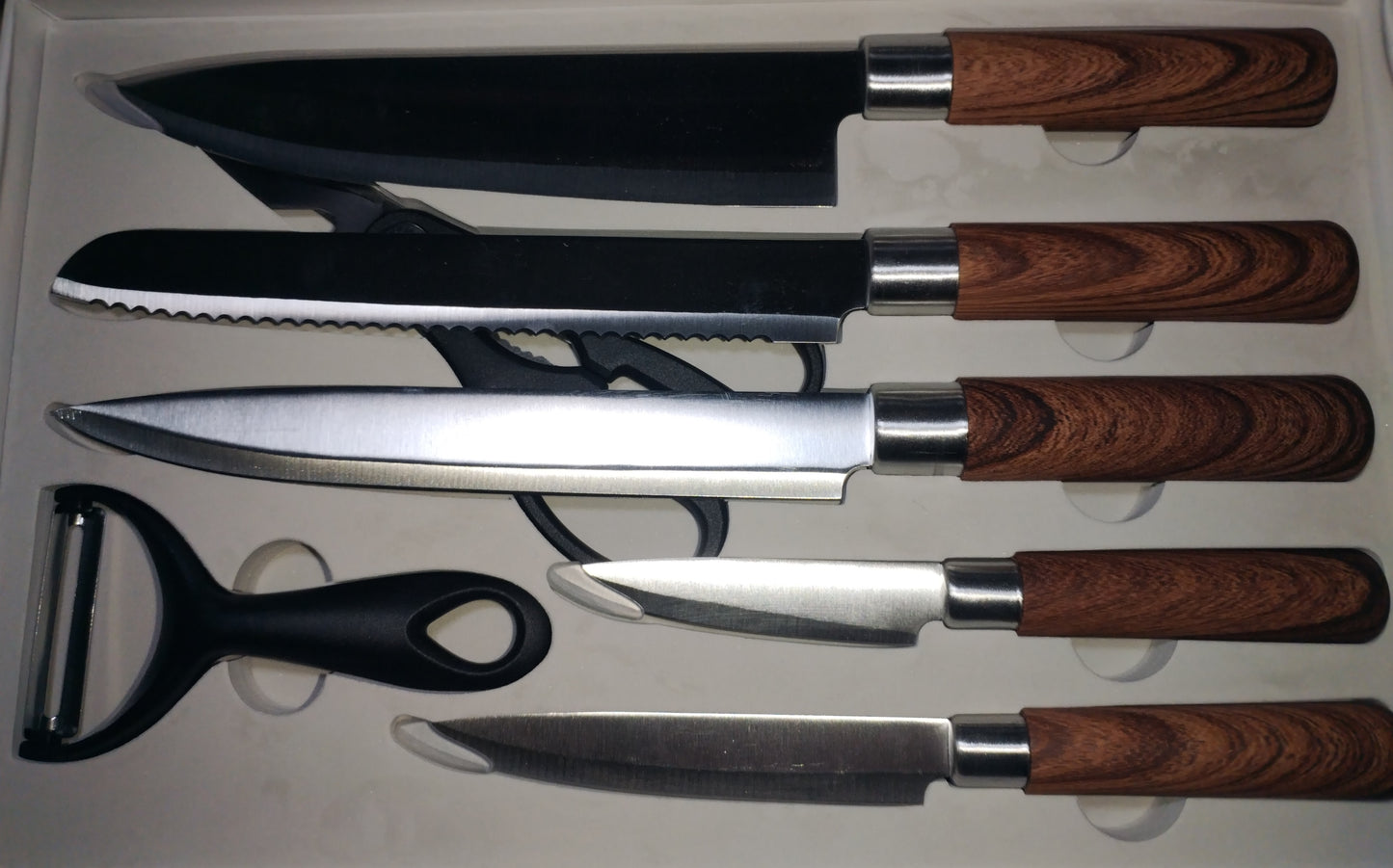 Set de Cuchillos de Cocina Profesional de 7 Piezas