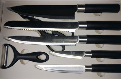 Set de Cuchillos de Cocina Profesional de 7 Piezas