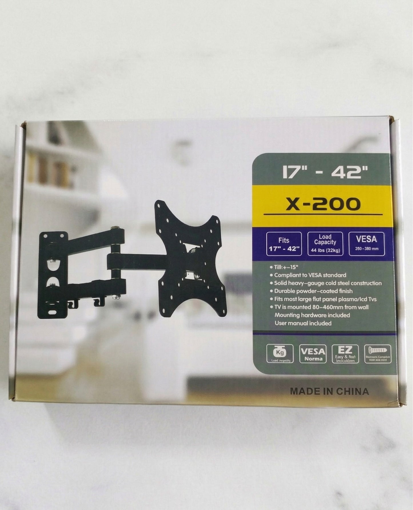 Soporte Articulado para TV de 17" a 42" - Brazo Extensible y Robusto